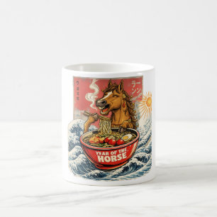 Zodiac Chinesisches Neujahr des Pferdes 2026 Ramen Kaffeetasse