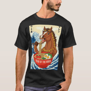 Zodiac Chinesisches Neujahr des Pferdes 2026 Ramen T-Shirt