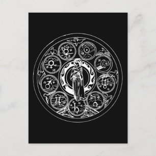 Zodiac Circle Postkarte