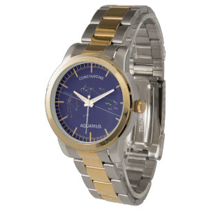Zodiac Constellation Aquarius Armbanduhr