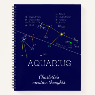 Zodiac Constellation Aquarius Notizbuch