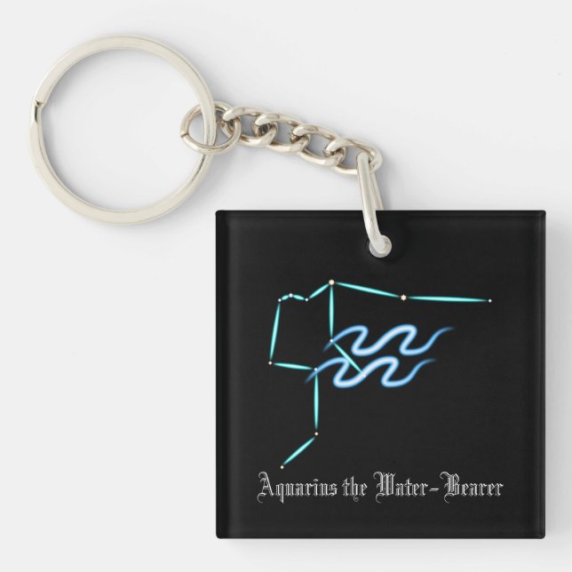 Zodiac Constellation Aquarius Schlüsselanhänger (Vorderseite)