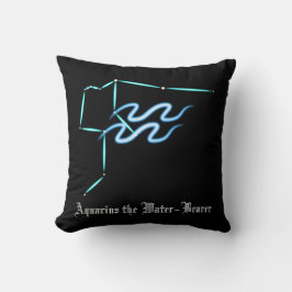 Zodiac Constellation Aquarius Throw Kissen