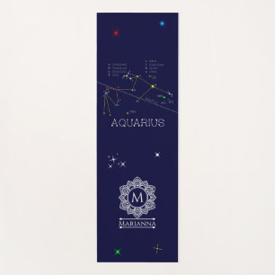 Zodiac Constellation Aquarius Yogamatte