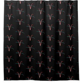 Zodiac Constellation Aries Duschvorhang