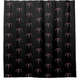 Zodiac Constellation Aries Duschvorhang