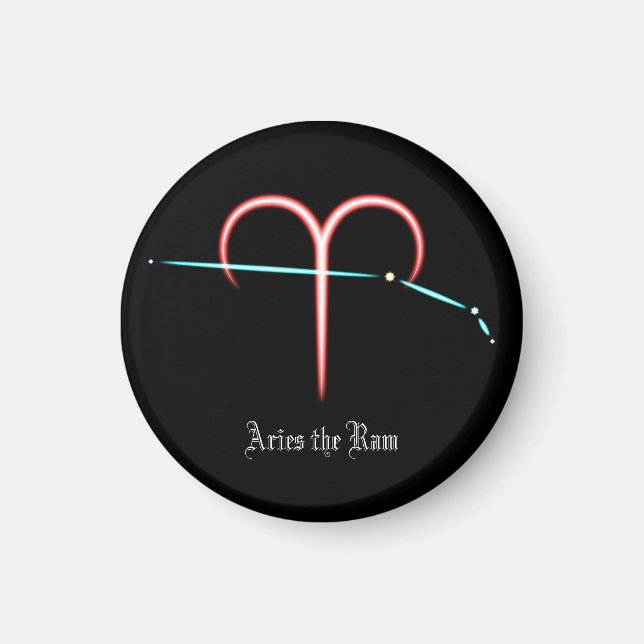 Zodiac Constellation Aries Magnet (Vorne)