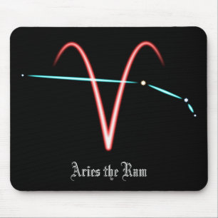 Zodiac Constellation Aries Mouse Pad Mousepad