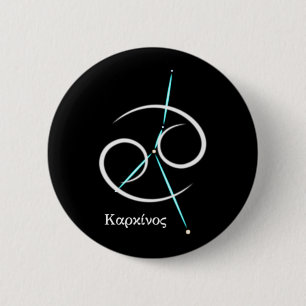 Zodiac Constellation Cancer Button