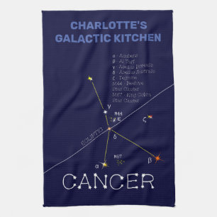 Zodiac Constellation Cancer Geschirrtuch