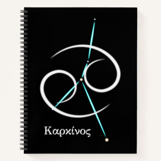 Zodiac Constellation Cancer Notebook Notizbuch