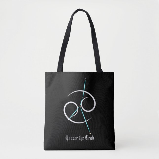 Zodiac Constellation Cancer Tote Bag Tasche (Vorderseite)