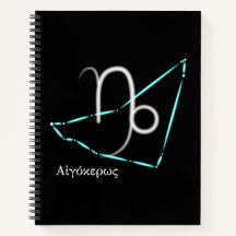 Zodiac Constellation Capricorn Notebook