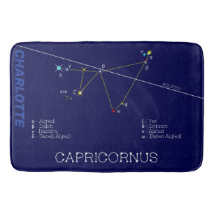 Zodiac Constellation Capricornus Badematte