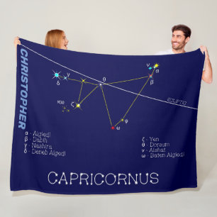 Zodiac Constellation Capricornus Fleecedecke