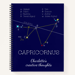 Zodiac Constellation Capricornus Notizbuch