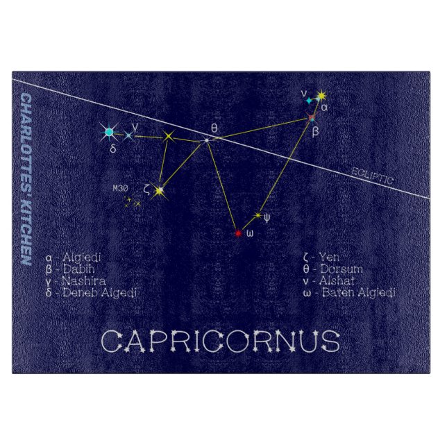 Zodiac Constellation Capricornus Schneidebrett (Vorderseite)