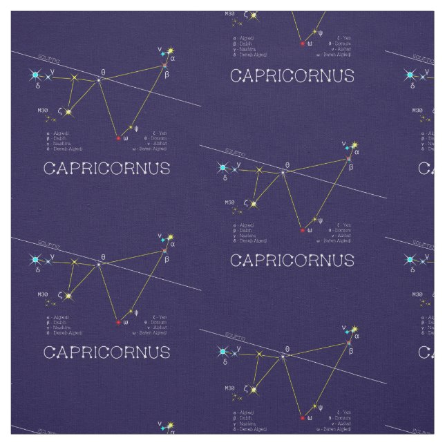 Zodiac Constellation Capricornus Stoff (Muster)