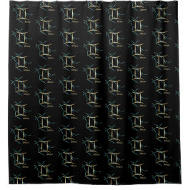 Zodiac Constellation Gemini Duschvorhang