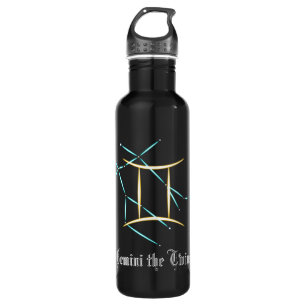 Zodiac Constellation Gemini Edelstahlflasche