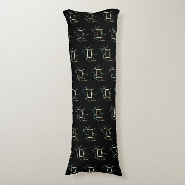 Zodiac Constellation Gemini Körperkissen (Vorderseite Vertikal)