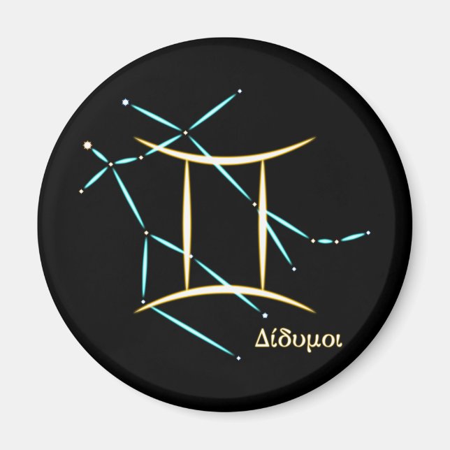 Zodiac Constellation Gemini Magnet (Vorne)