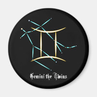 Zodiac Constellation Gemini Magnet