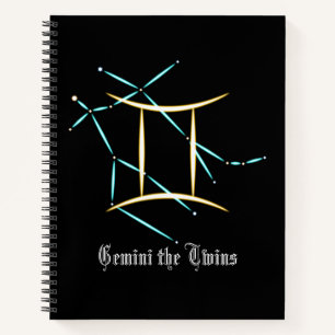 Zodiac Constellation Gemini Notizbuch