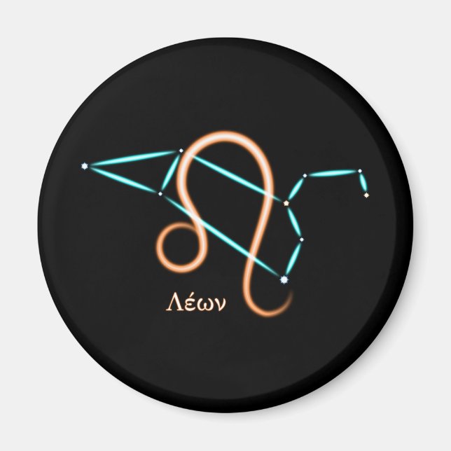 Zodiac Constellation Leo Magnet (Vorne)
