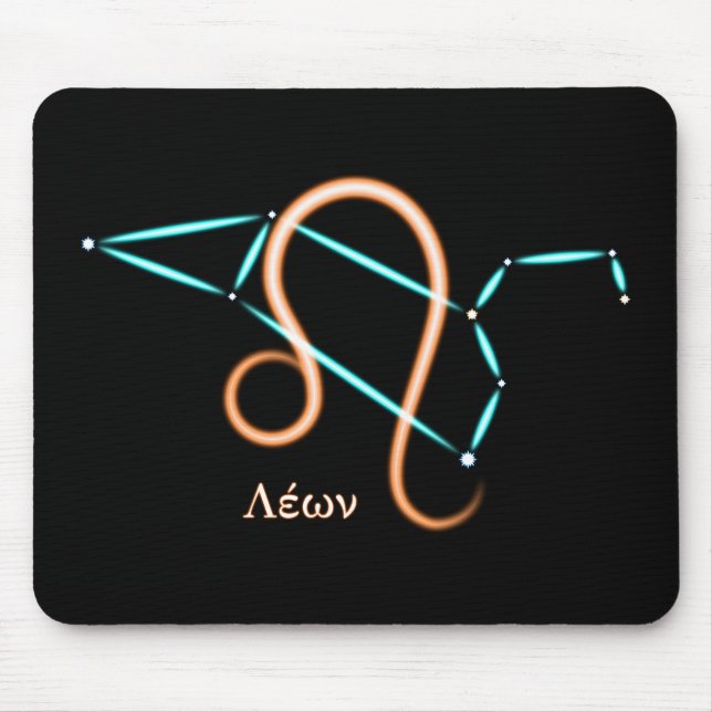 Zodiac Constellation Leo Mouse Pad Mousepad (Vorne)
