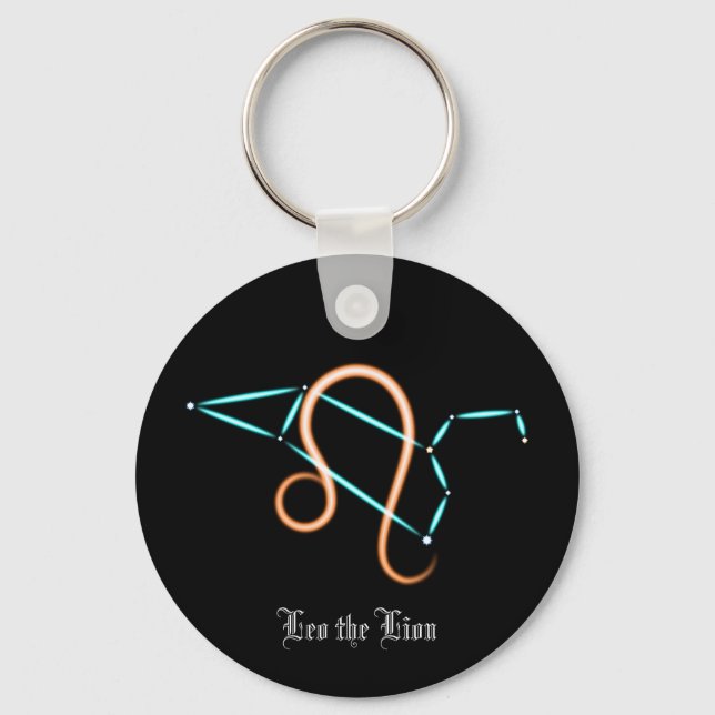 Zodiac Constellation Leo Schlüsselanhänger (Vorderseite)