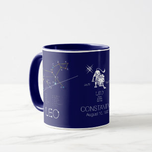 Zodiac Constellation Leo Tasse
