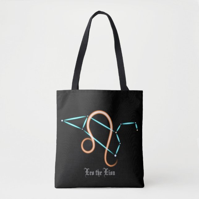 Zodiac Constellation Leo Tote Bag Tasche (Vorderseite)
