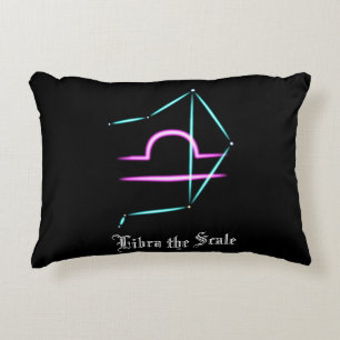 Zodiac Constellation Libra Accent Pillow Dekokissen