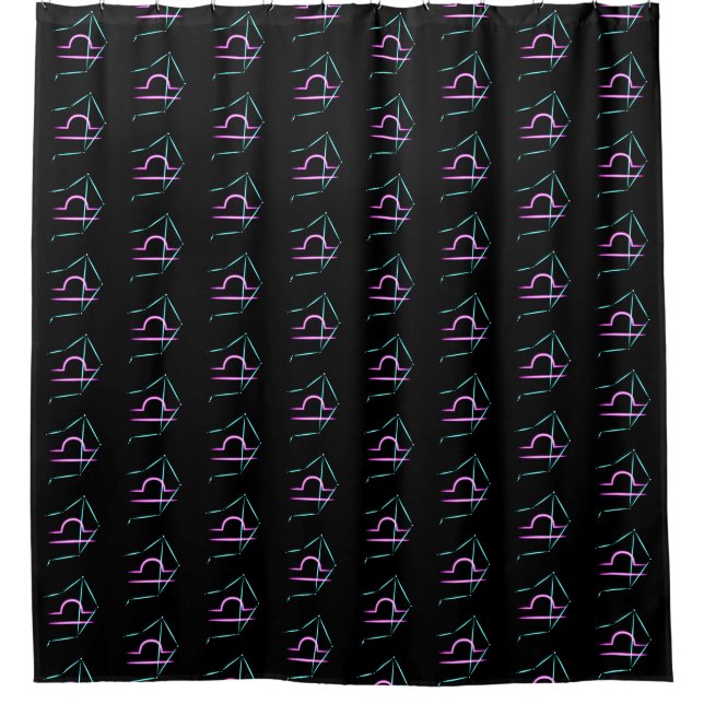 Zodiac Constellation Libra Duschvorhang (Vorderseite)