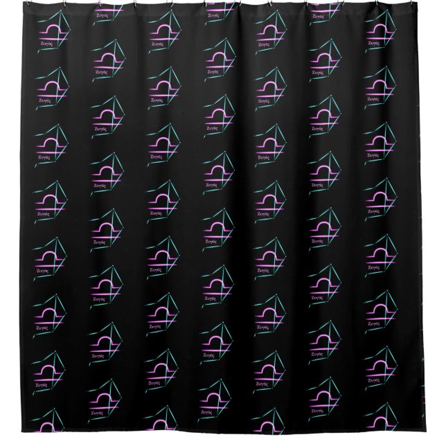 Zodiac Constellation Libra Duschvorhang (Vorderseite)
