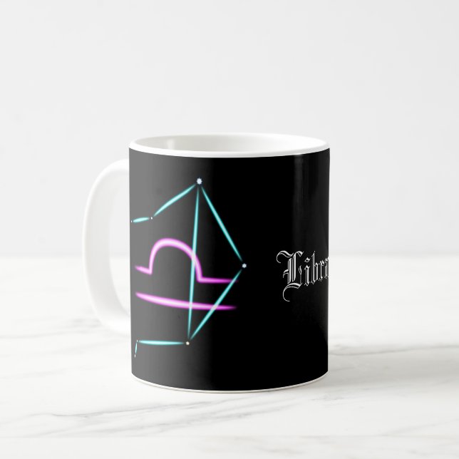 Zodiac Constellation Libra Kaffee Tasse (Vorderseite Links)