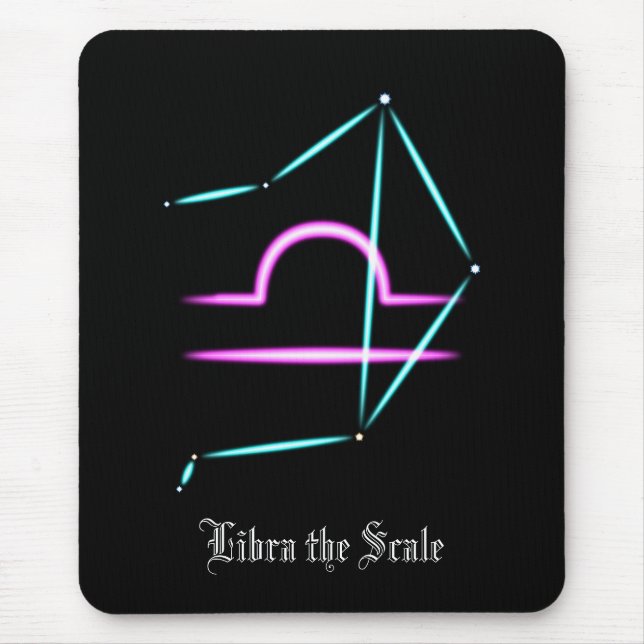 Zodiac Constellation Libra Mouse Pad Mousepad (Vorne)