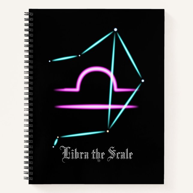 Zodiac Constellation Libra-Notebook Notizbuch (Vorderseite)