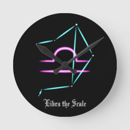 Zodiac Constellation Libra Runduhr Runde Wanduhr
