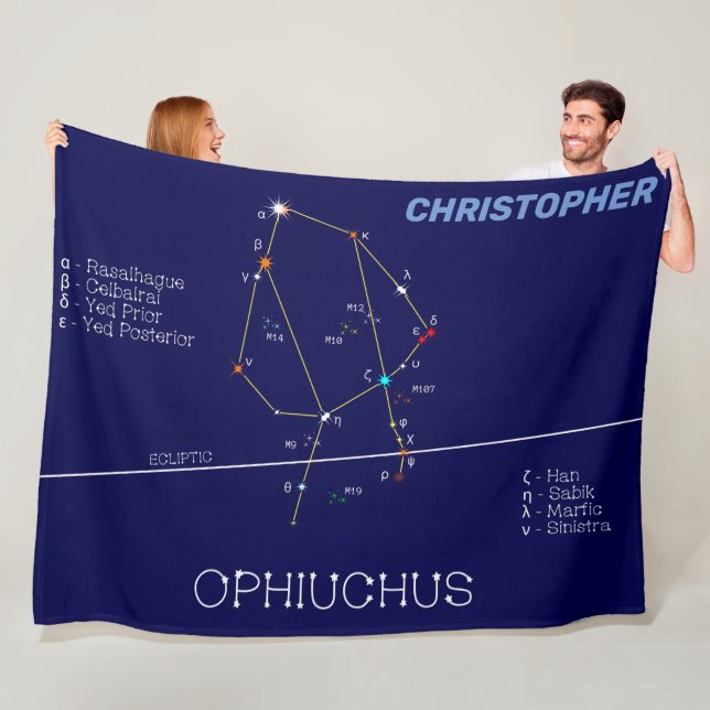Zodiac Constellation Ophiuchus Fleecedecke (Beispiel)