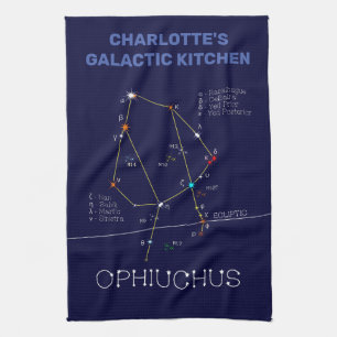 Zodiac Constellation Ophiuchus Geschirrtuch
