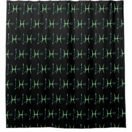 Zodiac Constellation Pisces Duschvorhang