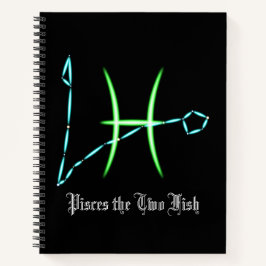 Zodiac Constellation Pisces-Notebook Notizbuch