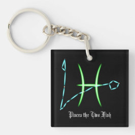 Zodiac Constellation Pisces Schlüsselanhänger