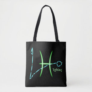 Zodiac Constellation Pisces Tote Bag Tasche
