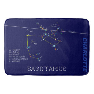 Zodiac Constellation Sagittarius Badematte