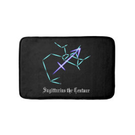Zodiac Constellation Sagittarius Bath Mat Badematte