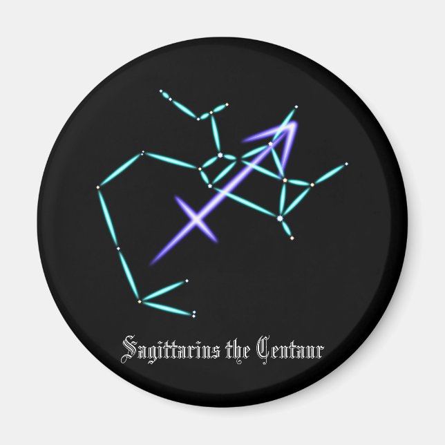 Zodiac Constellation Sagittarius Magnet (Vorne)
