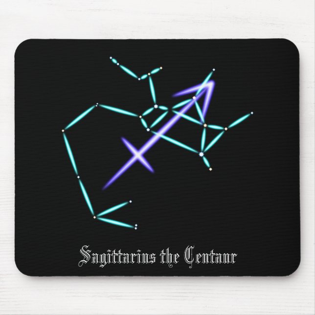Zodiac Constellation Sagittarius Mouse Pad Mousepad (Vorne)